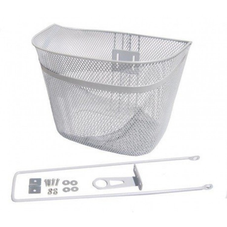 Kôš na riadidlá TORA biely